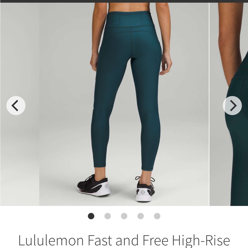 Lululemon Fast and Free high rise fleece tight